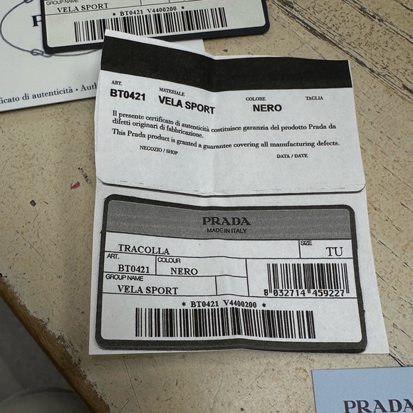 Prada Vela Sport Nylon Crossbody Bag Black - Picture 12 of 13